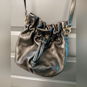 Elegant Black Bucket Bag